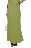 Princess Polly Eleganza Maxi Skirt In Green