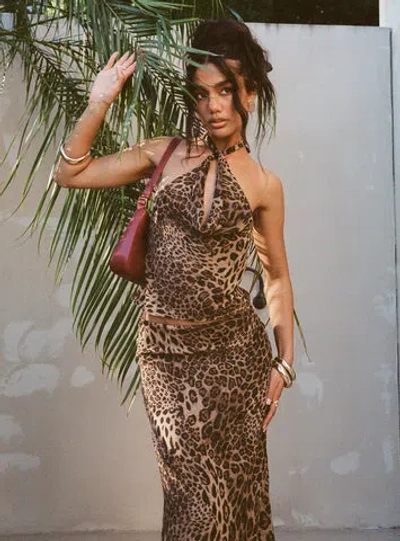 Princess Polly Eleganza Top In Leopard