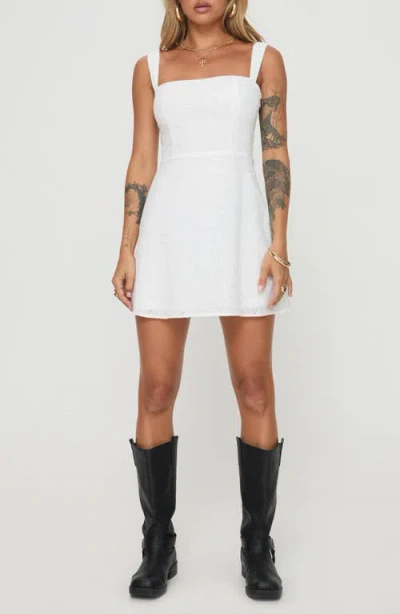 Princess Polly Elestren Embroidered Eyelet Minidress