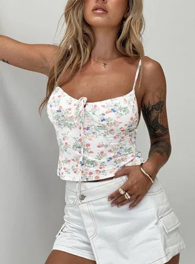 Princess Polly Elyssia Top In White Flower