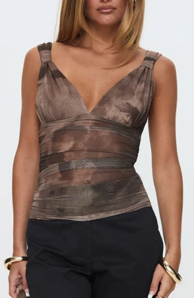 Princess Polly Emilea Abstract Print Mesh Tank