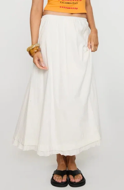 Princess Polly Empress Of Love Maxi Skirt In White