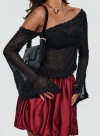 Princess Polly Empty Space Top In Black Polka