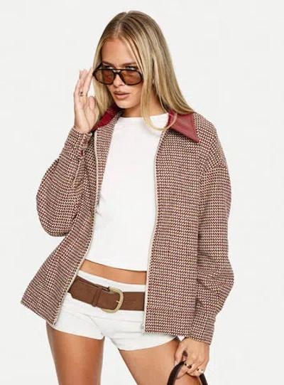 Princess Polly End Of The Day Collared Jacket In Multi