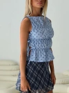 Princess Polly Endless Summers Tie Side Sleeveless Top In Blue