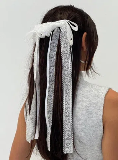 Princess Polly Enriquel Hair Tie Pack In White