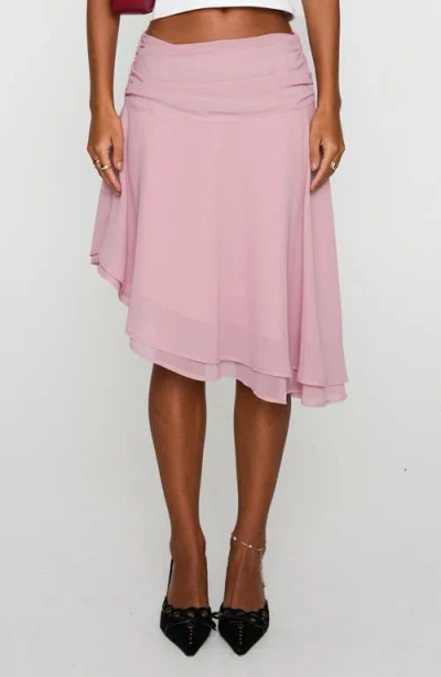 Princess Polly Evanescence Asymmetric Skirt In Pink