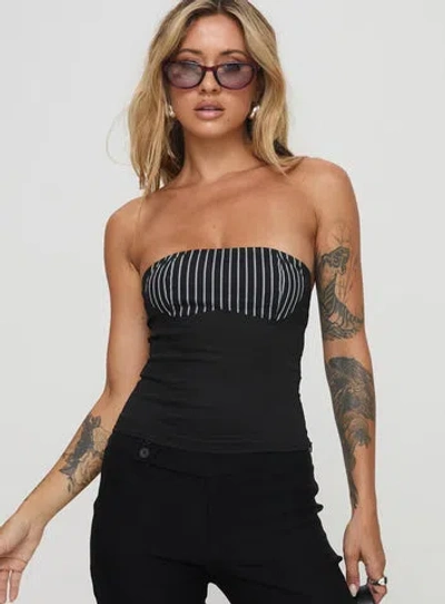 Princess Polly Everard Strapless Top In Black