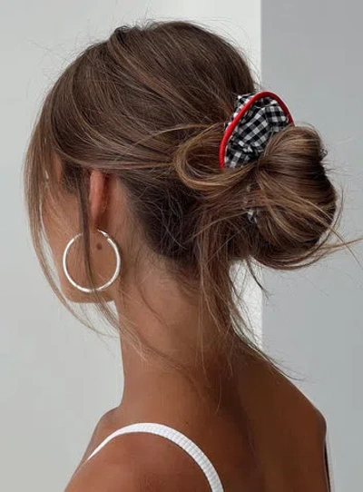 Princess Polly Every Second Scrunchie In Black Gingham