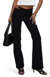 Princess Polly Eyes On You Flare Cutout Waist Flared Pants