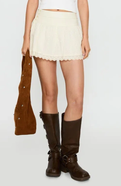 Princess Polly Fairylike Broderie Miniskirt In White
