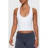 Princess Polly Fast Track Longline Active Tank Top In White