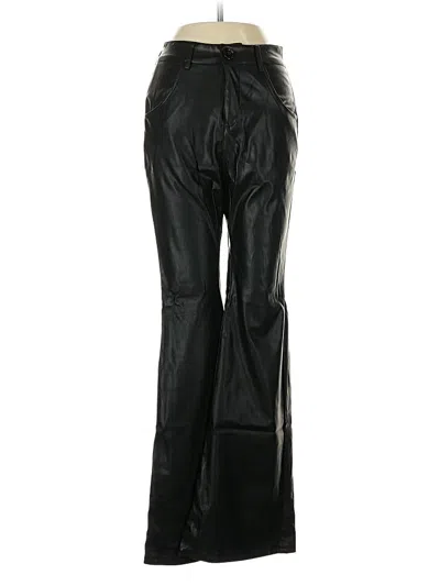 Pre-owned Princess Polly Faux Leather Pants In Black