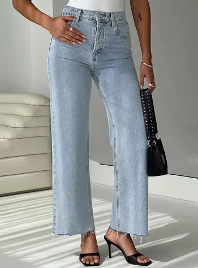 Princess Polly Fawcett Jeans In Light Wash