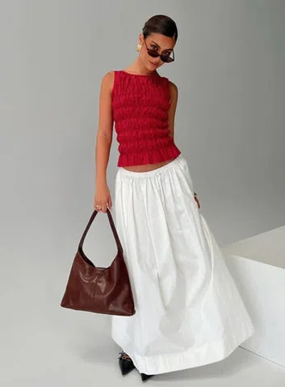 Princess Polly Felipa Maxi Skirt In White