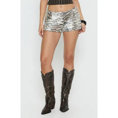 Princess Polly Fight These Feelings Sequin Shorts In Sequin Multi