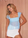 Princess Polly Fiorello Top In Blue