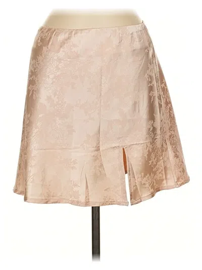 Pre-owned Princess Polly Formal Skirt In Brown