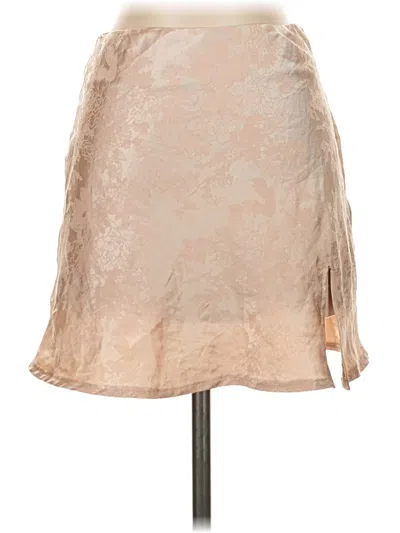 Pre-owned Princess Polly Formal Skirt In Tan