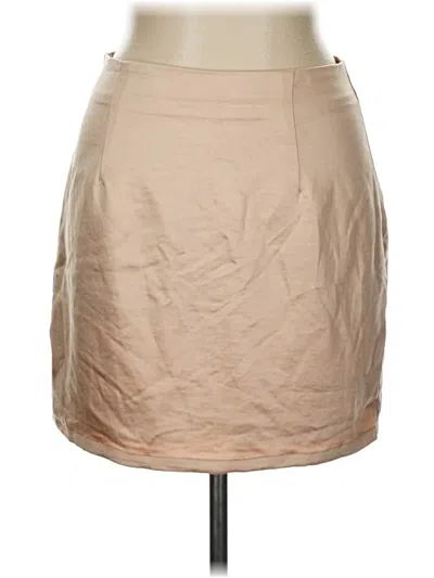 Pre-owned Princess Polly Formal Skirt In Tan