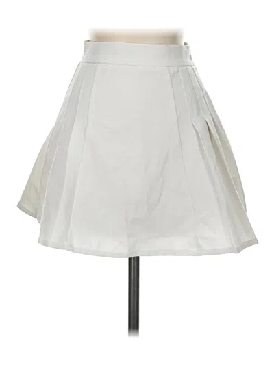 Pre-owned Princess Polly Formal Skirt In White