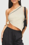 Princess Polly Frankle Top In Cream/black