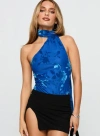 Princess Polly Frostbloom Scarf Neck Bodysuit
