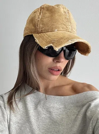 Princess Polly Fryda Distressed Cap In Brown