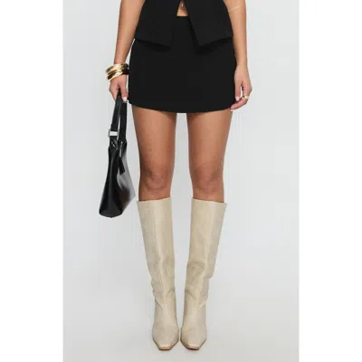Princess Polly Full Disclosure Skort In Black