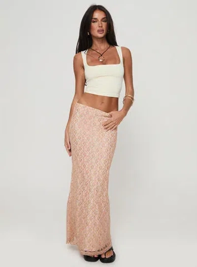 Princess Polly Gallego Lace Maxi Skirt In Neutral