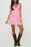 Princess Polly Galvis Floral Eyelet Cotton Minidress
