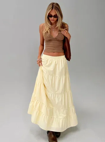 Princess Polly Garden Party Maxi Skirt In Yellow