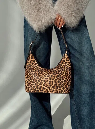 Princess Polly Glazier Shoulder Bag In Leopard