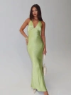 Princess Polly Gloriana Halter Maxi Dress In Green