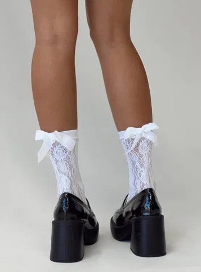 Princess Polly Gracehill Socks In White