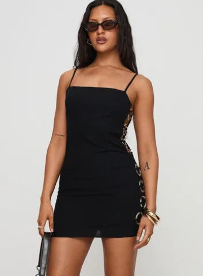 Princess Polly Granada Mini Dress In Black