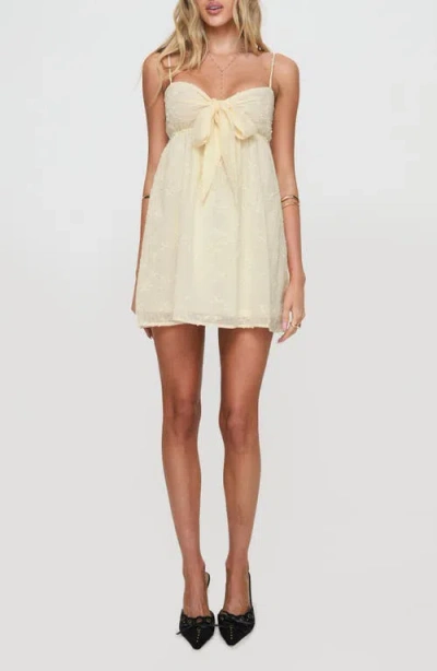 Princess Polly Granno Mini Dress In Lemon