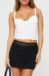 Princess Polly Greyer Twist Bust Camisole In White