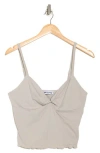 Princess Polly Greyer Twist Front Camisole In Gray