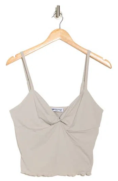 Princess Polly Greyer Twist Front Camisole In Gray