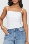 Princess Polly Thatcher Top In White