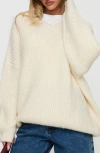 Princess Polly Have It All Oversize V-neck Sweater