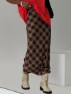 Princess Polly Hayze Maxi Skirt In Brown Check