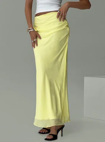 Princess Polly Herrera Maxi Skirt In Yellow