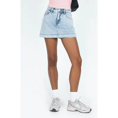 Princess Polly Heuston Denim Miniskort