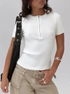 Princess Polly Hold The Line Zip Through Top