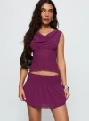 Princess Polly I Belong Shirred Mini Skirt