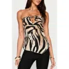 Princess Polly I Wonder Strapless Cut Out Top In Multi