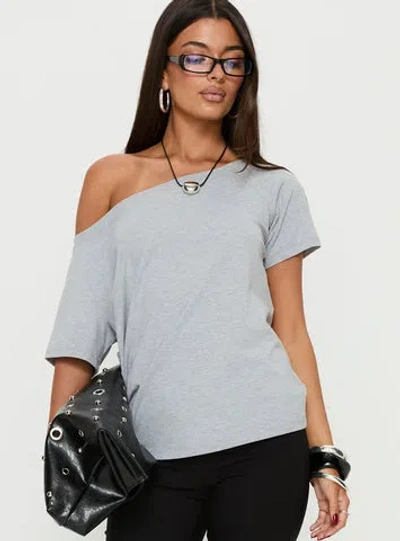 Princess Polly Icon Baby Off The Shoulder Top In Blue