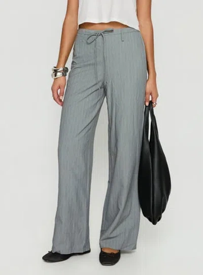 Princess Polly Idolised Tie Waist Pant In Gray